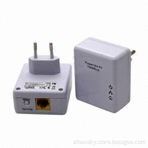 500Mbps Wall-mount Power-line Network Adapter Supports HD Video Streaming/On Line Game EU/UK/US Plug